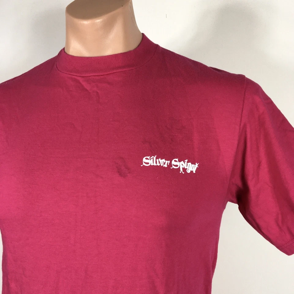 Camiseta De Colección Años 90 Algodón Peinado PLATA ESPIGA BARRA DE BUCEO HECHA EN EE. UU. Talla M San Diego CA Foto 3 de 4