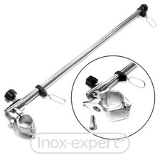 Flaggenstock für Relingmontage Edelstahl VA2 Nirosta Flaggenmast Bootsflagge