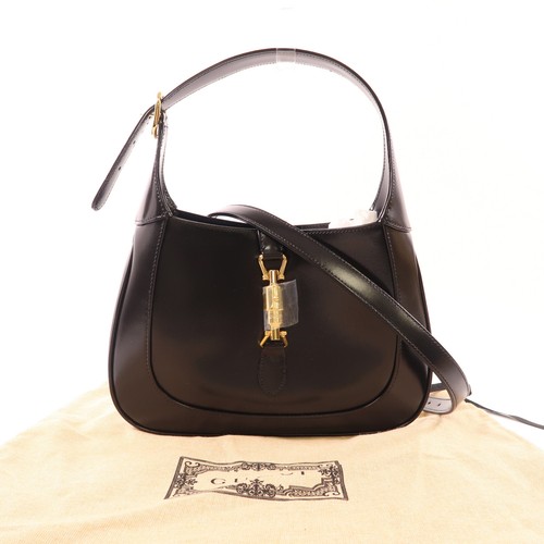 GUCCI GHW Jackie 1961 Shoulder Bag Black Leather 636709 - Picture 14 of 14