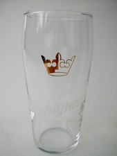 * VERRE A BIERE METEOR CHAMPIGNEULLES REINE DES BIERES 6 cm de Ø 13.2 cm de haut