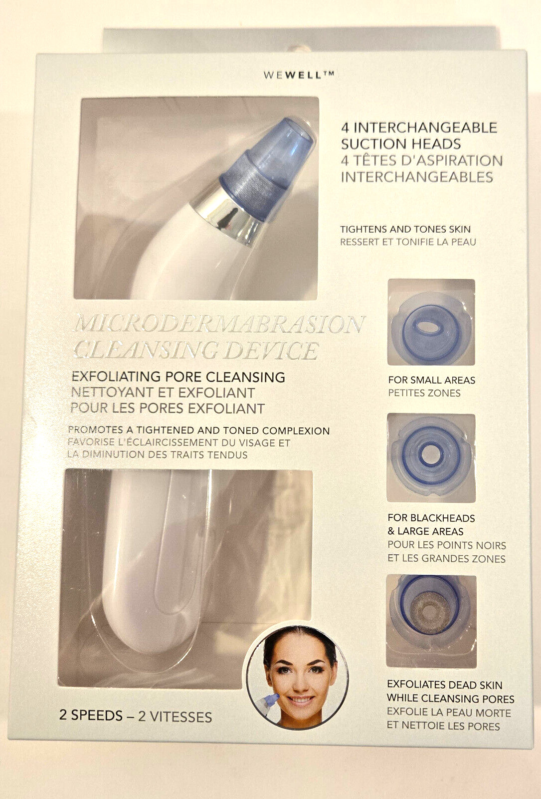 WEWELL Microdermabrasion 2 Speed Facial Cleansing Device