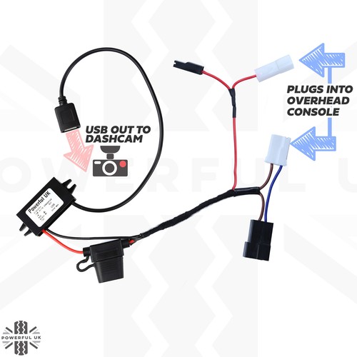 Plug+play hardwire USB kit for Dash Cam on Land Rover Freelander 2 07-2012 Loom - Picture 6 of 9