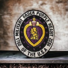 Purple Heart Patch 3.57 X 3.05