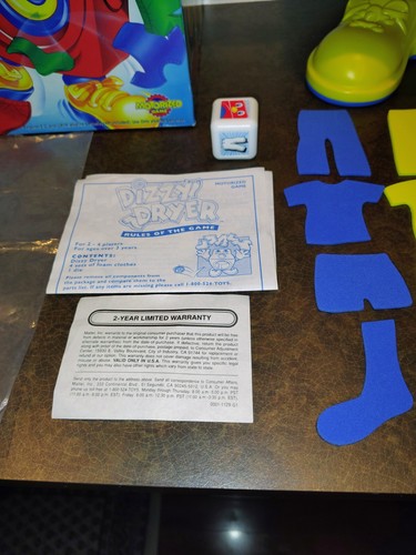 VINTAGE 1995 MATTEL DIZZY DRYER GAME - COMPLETE - WORKS GREAT! - Picture 5 of 8