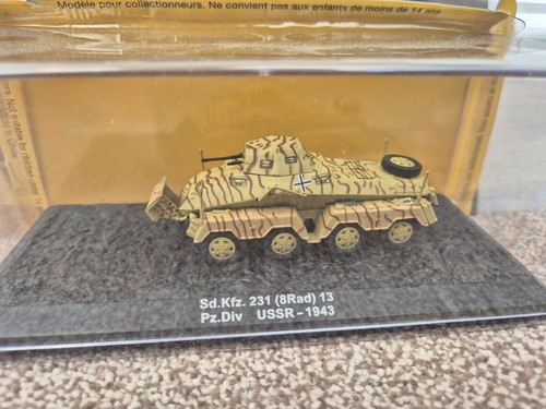 ALTAYA DEAGOSTINI, SKALA 1:72 SD.KFZ.231, 8RAD 13 ZSRR 1943, II WOJNA ŚWIATOWA, ODLEWANY CIŚNIENIOWO CZOŁG + MAG - Zdjęcie 3 z 3