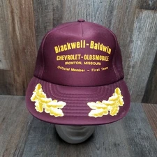 Blackwell Baldwin Chevrolet Oldsmobile Ironton MO Snapback Hat Made In USA 