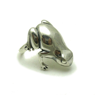 Extravagant Sterling Silver Ring Solid 925 Big Frog Hallmarked Empress R001268