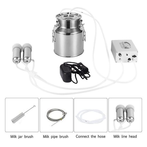 14L Cow Milking Machine, Electric Pulsed Vacuum Milking Machine - 第 2/5 張圖片