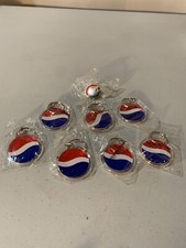 NEW in package -Lot of 8 Vintage 80s 90s Pepsi Advertising keychain & Pin Items