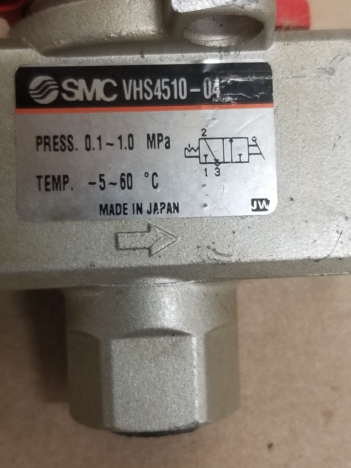 SMC VHS451004 Pneumatic Lockout Double Action Valve eBay