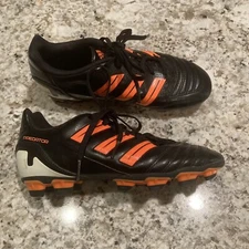 adidas Predito TRX FG V23631 Black Soccer Cleats With Traction Youth Size 4