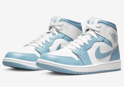 Nike Air Jordan 1 Mid UNC University Blue Womenâs Sizes BQ6472-141 Brand New | eBay
