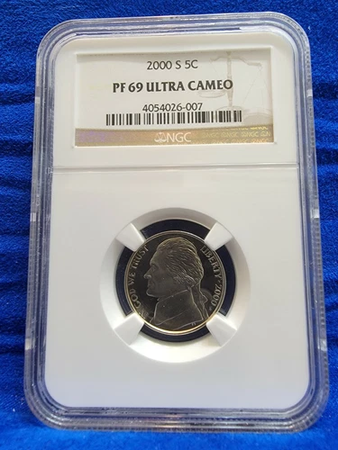 2000 S JEFFERSON NICKEL NGC PF-69 ULTRA CAMEO GORGEOUS COIN