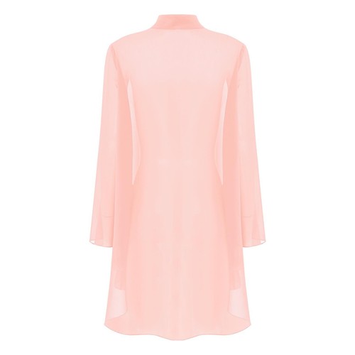 Lady Open Front Chiffon Cardigan See-through Bolero Shrug Crop Top Evening Party - Picture 97 of 466