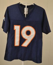 Denver Broncos #19 Eddie Royal Jersey Women’s Small NFL Team Apparel Blue