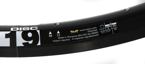 2 QTY Mavic 32 Hole 32H XM119 27.5 / 650b MTB Bike Aluminum Rim Black Disc NEW - Picture 6 of 6