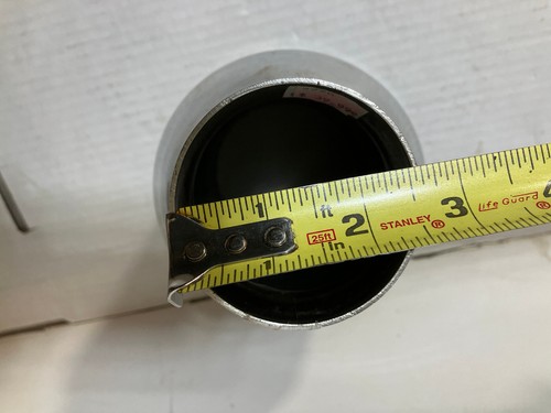 Punta de escape de acero inoxidable 2,5" entrada 3,5" salida 7,5" largo 0,5 de espesor - Imagen 4 de 7