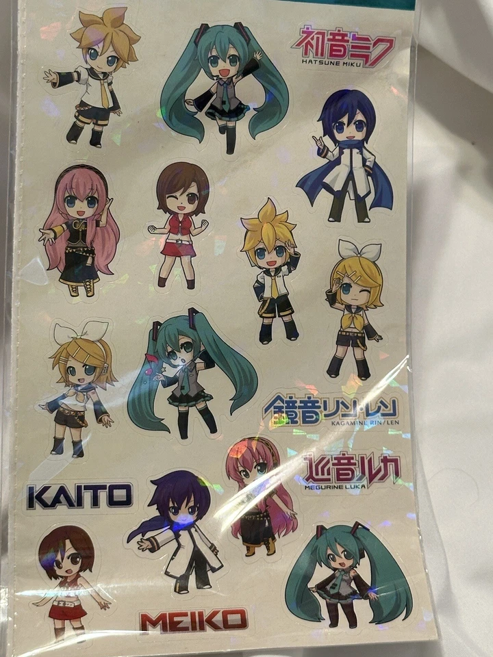 Hatsune Miku Sticker Set 4 Sheets Sandy Lion ST4092 Anime for Planner or Fun New - Image 2 of 4