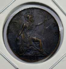 1909 Great Britain Farthing - Edward VII Coin