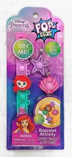 Disney Princess Ariel The Little Mermaid Pop Eeze Activity Bracelet w/ 2 Charms
