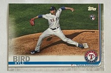 2019 TOPPS UPDATE KYLE BIRD #US80 ROOKIE PITCHER TEXAS RANGERS BASEBALL CARD