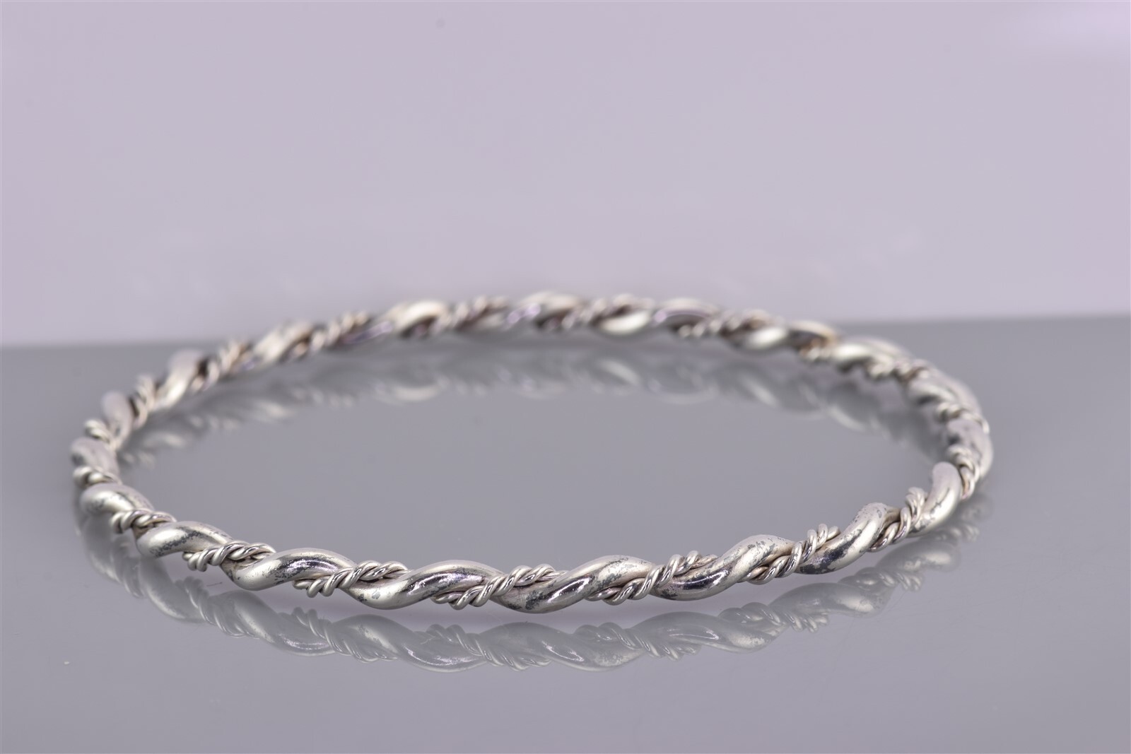 Sterling Silver 3mm Solid Double Twisted Round St… - image 7