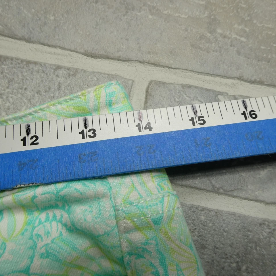 Pantalones Vineyard Vines para mujer talla 0 verde cachemira concha marina calce ajustado elástico Foto 4 de 4