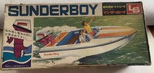 SUNDERBOY BIG POWER MODEL BOAT KIT NEW BOX JOHNSON OUTBOARD MADE IN JAPAN LS