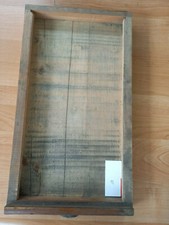 stara drewniana szuflada do drukarki z uchwytem dekoracja w stylu vintage shabby nr 10