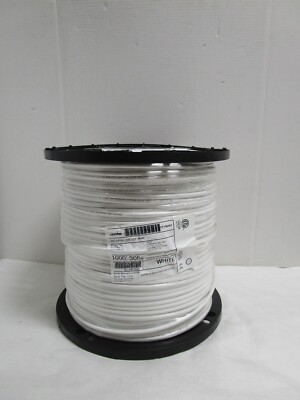 BERK-TEK / LEVITON Cat6A PLENUM CMP 1000ft WHITE Cable UTP NEW SHIPS FREE!