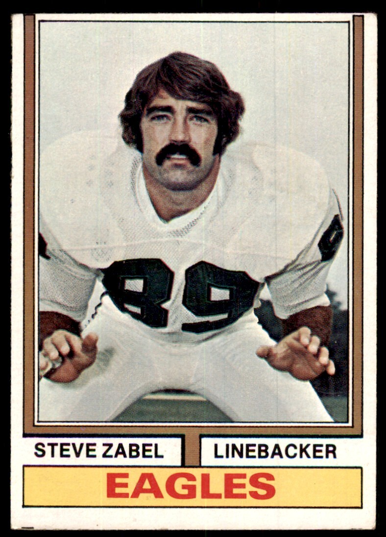 1974 Topps Steve Zabel Football Card Philadelphia Eagles #428 | eBay