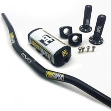 Original "Evo" PRO TAPER Handlebar Fat Bar DIRT BIKE 1 1/8'' ATV Quad GRIPS Pads
