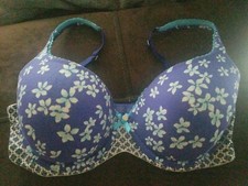 Body by Victoria demi floral bra Sz 34D pre-owned 