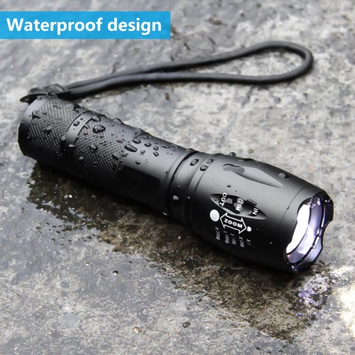 Super Bright 1200000LM LED Powerful Flashlight USB Rechargeable Zoomable Torch - Picture 21 of 29