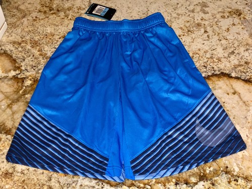 NIKE Elite Reveal Performance Solar Blue Basketball Shorts NEW Youth Boys Sz M - Picture 2 of 5