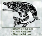 HECHT Aufkleber Auto Sticker JDM Angeln Spinnfischen Fisch Fishing Pike