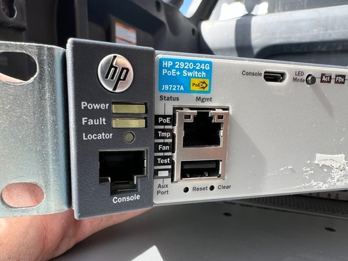 HP 2920-24G PoE+ 24-Port 4-SFP Port J9727A Network Switch - Picture 2 of 3