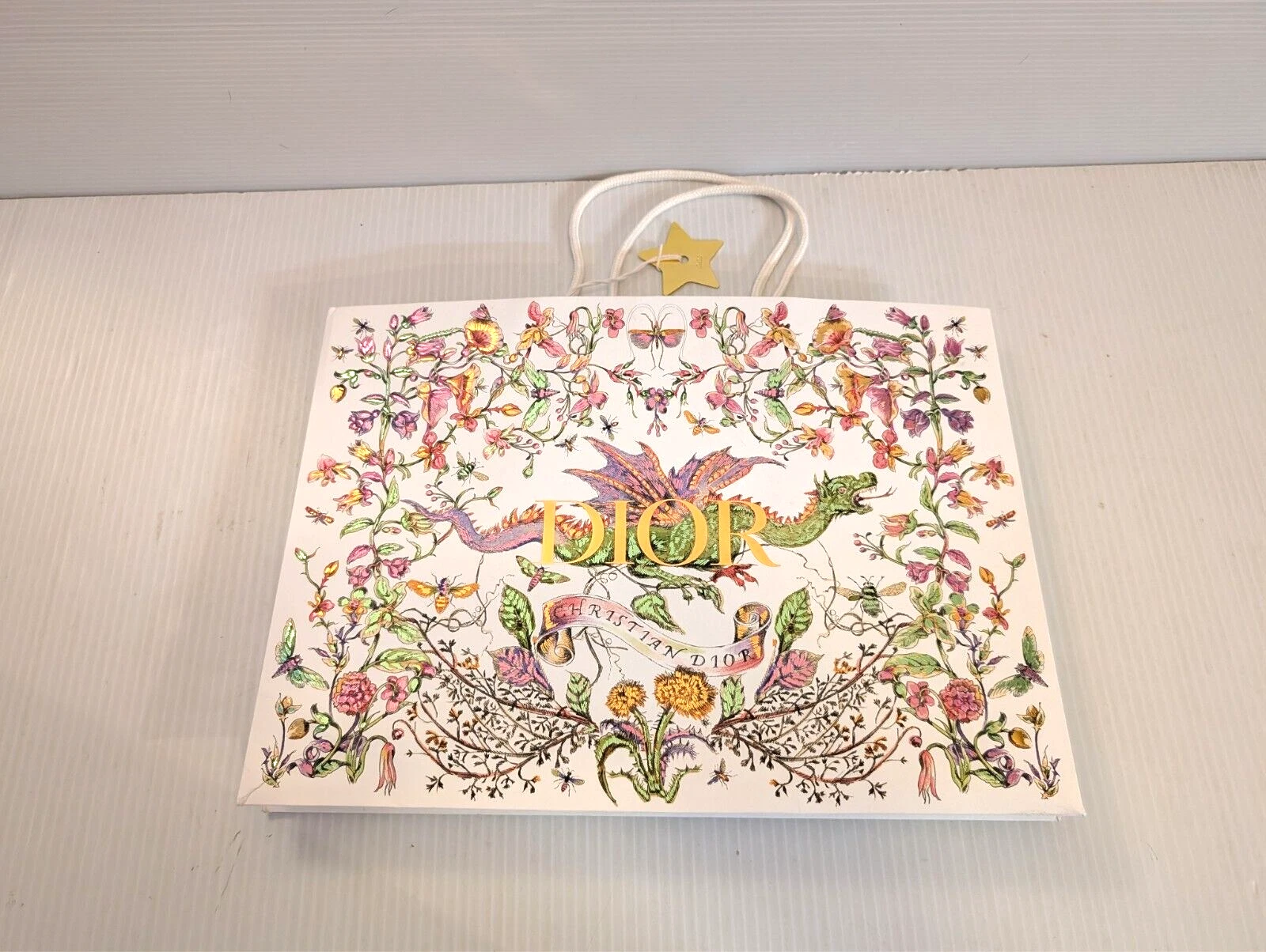 Authentique sac shopping Dior Dragon Floral fourre tout cadeau   16