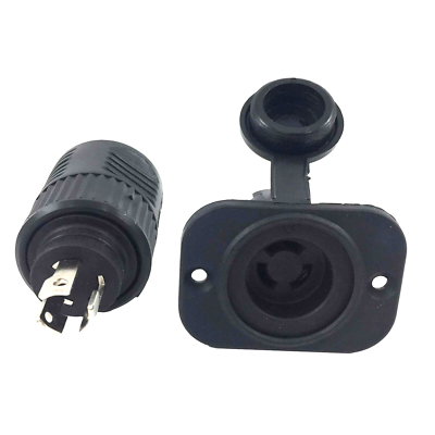 Prise MKR-12 Pour Moteur De Pêche à La Traîne - Compatible Minn Kota - 12V - Longueur 32,2 Cm