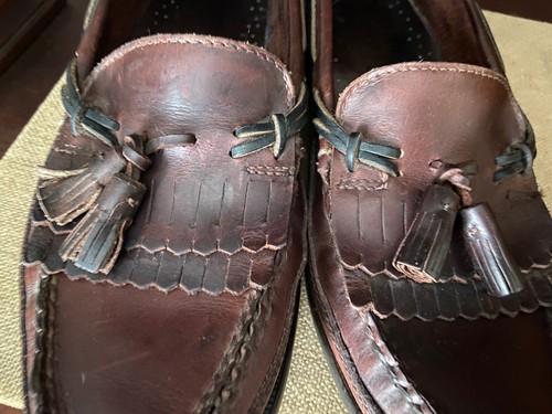Sperry Top-Sider Men’s Brown Leather Loafers Tassels Slip On Size 9 1/2 M 9.5 - Picture 12 of 13