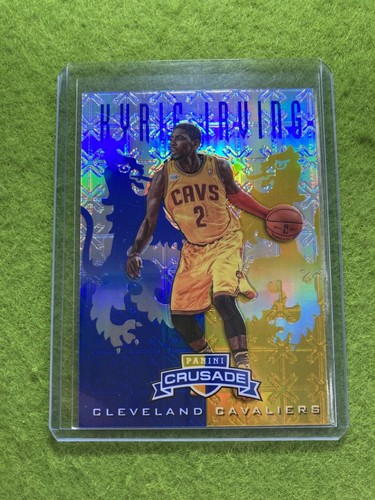 Kyrie Irving SILVER PRIZM BLUE & GOLD ROOKIE CARD 2012 Prizm Crusade RC CAVS SP - Picture 5 of 24