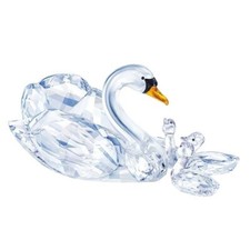 Swarovski Crystal 2017 SCS Jubilee Edition 'Swans' Figurine Set #5233542, NIB