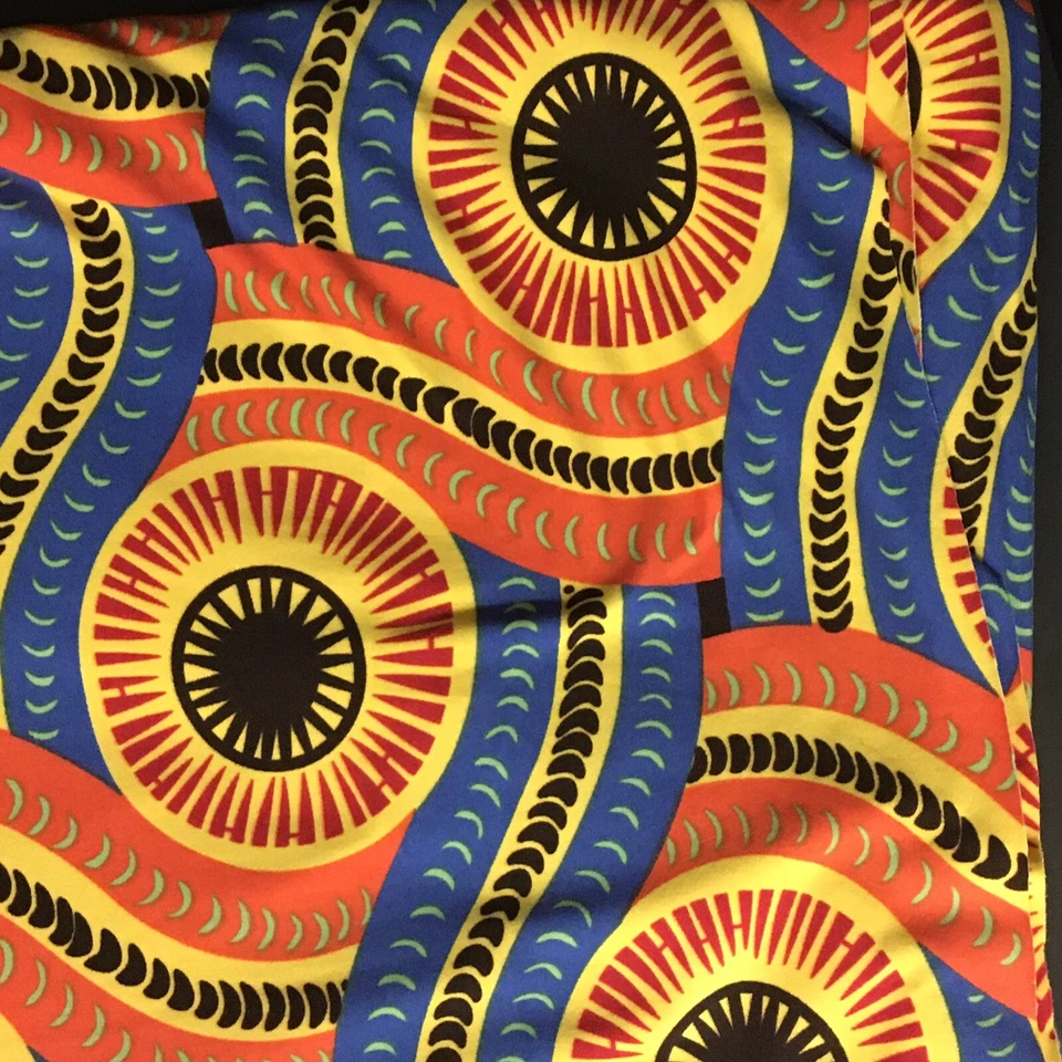 Ankara Inspired Printed Ethnic 4-way Stretch Fabric Polyester Spandex 96 x 63 Pc - Image 4 of 4