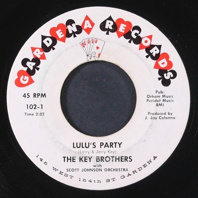 KEY BROTHERS: lulu's party / my baby doll GARDENA 7'' Single 45 RPM