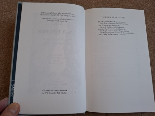 THE LORD OF THE RINGS - J R R TOLKIEN 3 Volumes Folio Society 1977 first edition - Foto 12 di 19
