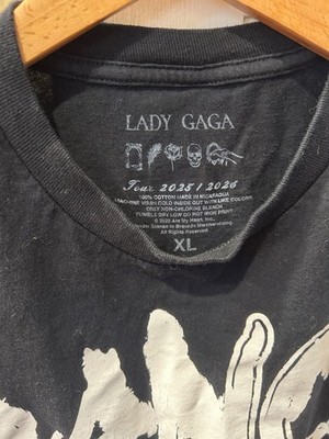 Lady Gaga The Mayhem Ball Tour 2025-2026 Black T-Shirt XL Dance Or