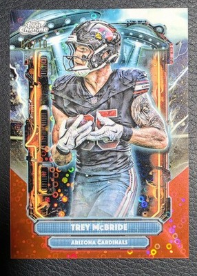 2025 Topps Cosmic Chrome Trey McBride Extraterrestrial Red Lunar Eclipse /10