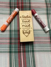 White Board Eraser with Wood Top Laser Engraved Chalkboard Eraser