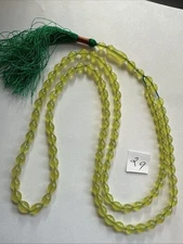 VINTAGE GREEN  99 BEADS أخضر زيتوني GENUINE SHAH MAGHSOUD 40 cm شاه مقصود تسبيح