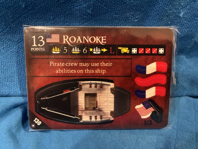 Roanoke 130 Promo Unpunched Single - Pirates Wizkids CSG (Crimson Coast)